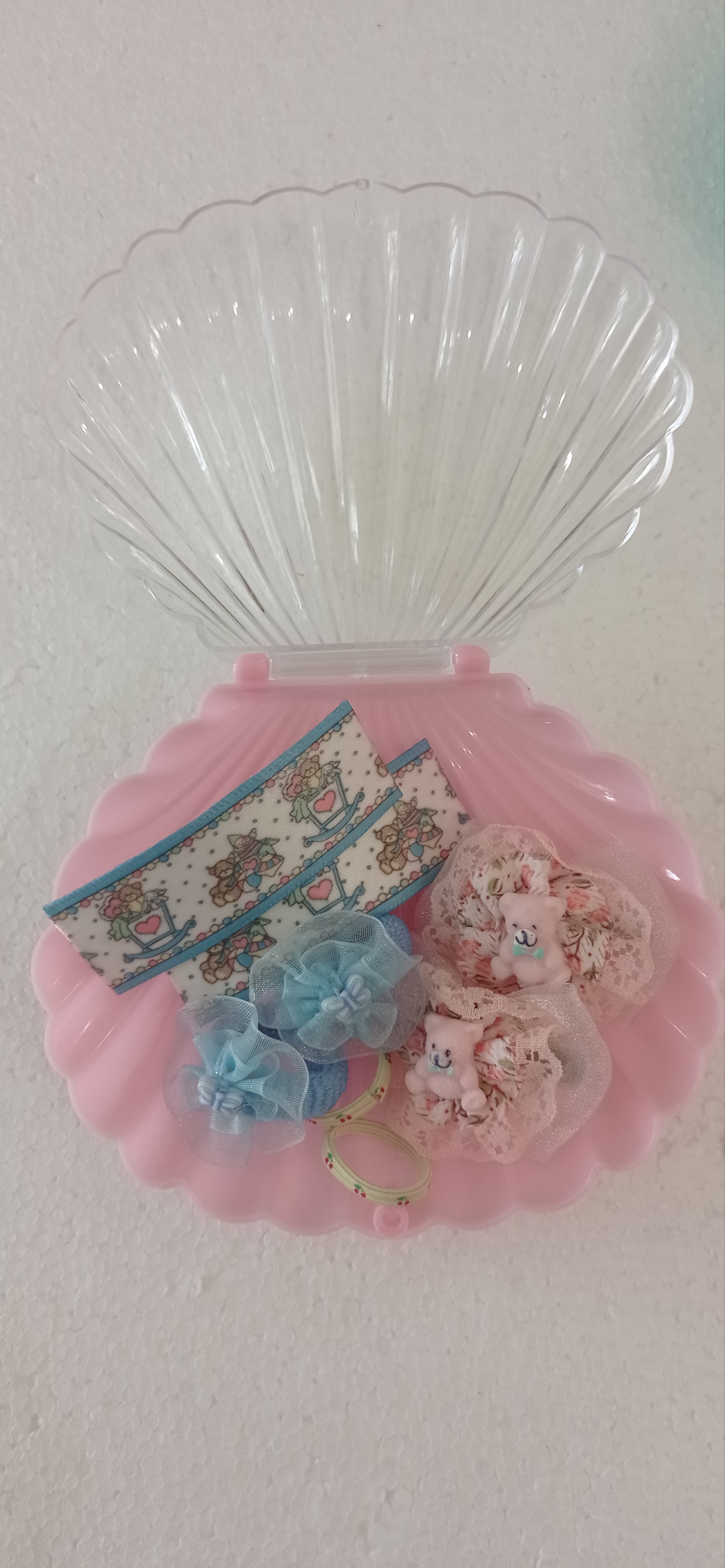 Coffret cadeau coquillage rosa